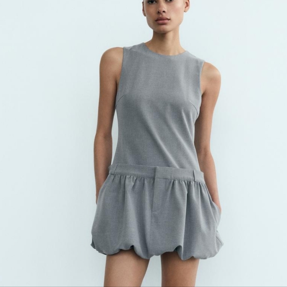 Zara balloon voluminous short dress size XS - Picture 12 of 14